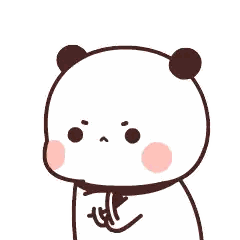 Cartoon Panda Bear with Chinese Writing