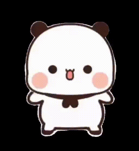 Cartoon Panda Making Funny Face