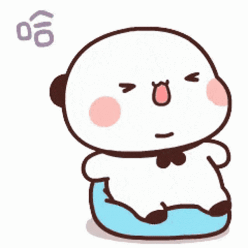 Cartoon Panda Making Funny Face