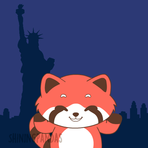 Cartoon Panda Saying Shining Pandas