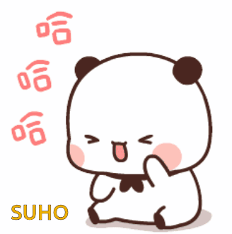 Cartoon Panda Sitting With Suho