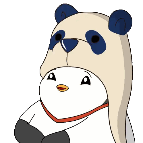 Cartoon Panda Wearing Hat