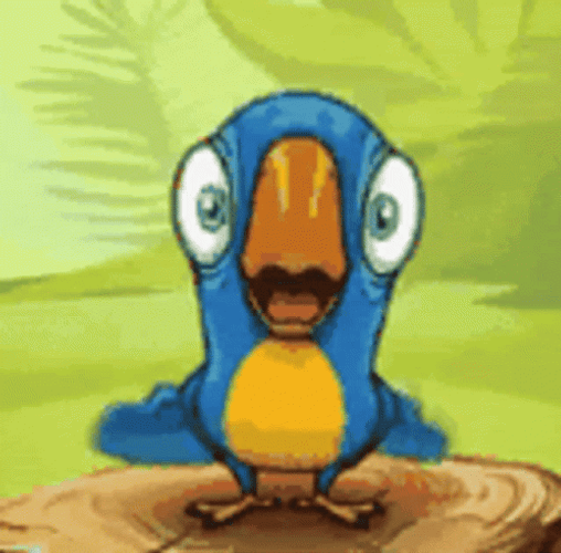 Cartoon Parrot Dancing GIF