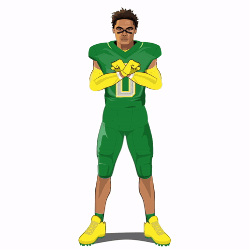 Cartoon Patriots Football Player