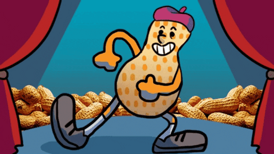 Cartoon Peanut Cute Dancing GIF
