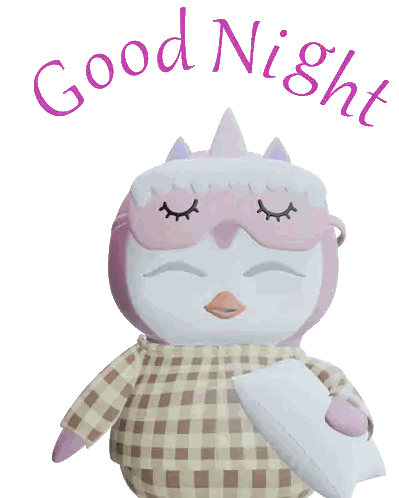Cartoon Penguin Saying Good Night