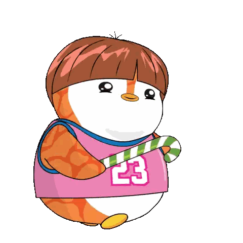 Cartoon Penguin Wearing Jersey 23