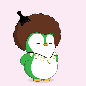Cartoon Penguin With Comb In Hair And Word Ok On Head