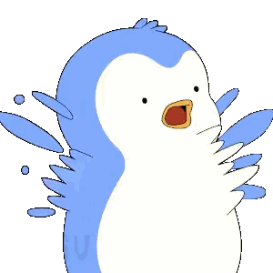 Cartoon Penguin With Letter U