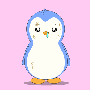 Cartoon Penguin With Tear Running Down Nose GIF