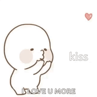 Cartoon Person Blowing Kiss With Hearts