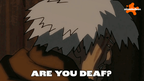 Cartoon Person Covering Face Are You Deaf