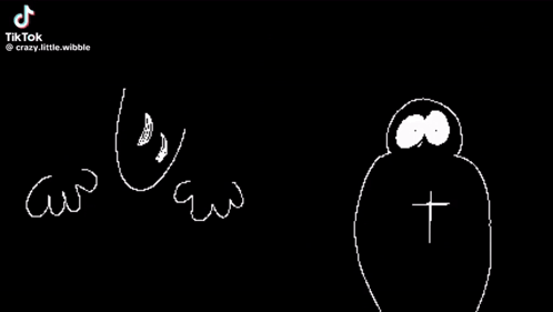 Cartoon Person Holding Gun In Dark Room GIF