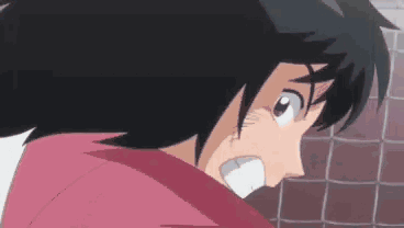 Cartoon Person in Red Shirt Close Up
