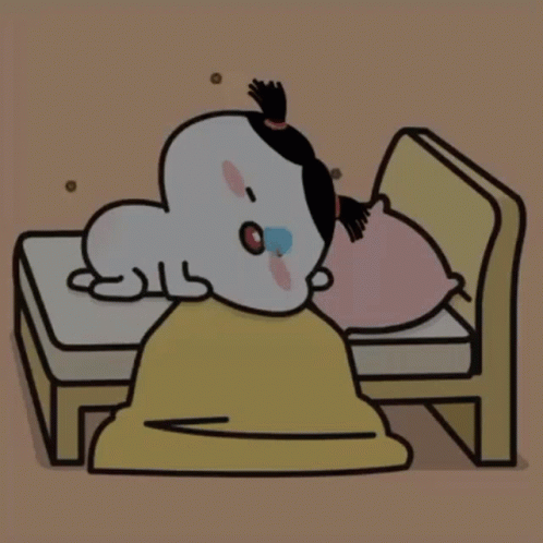 Cartoon Person Laying In Bed GIF