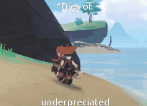 Cartoon Person Walking on Beach Dies of Underappreciated