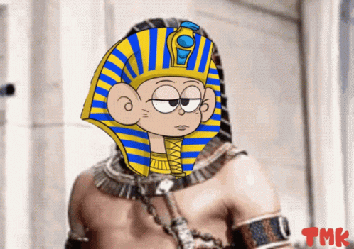 Cartoon Pharaoh With TMK