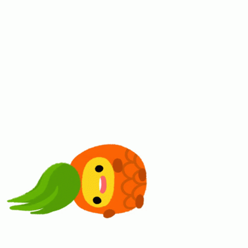 Cartoon Pineapple Im Awake GIF