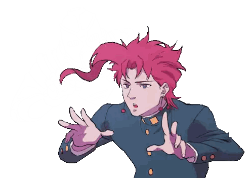 Cartoon Pink Hair Character Running