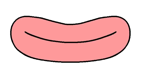 Cartoon Pink Tongue Sticking Out