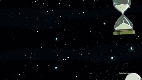 Cartoon Planet and Swirl With Text Dawn
