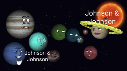 Cartoon Planets With Faces Johnson & Johnson