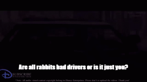 Cartoon Police Car Are All Rabbits Bad Drivers Or Is It Just You