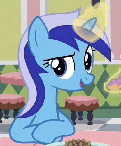 Cartoon Pony Wearing Hat