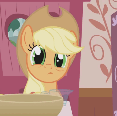 Cartoon Pony With Cowboy Hat and Bowl