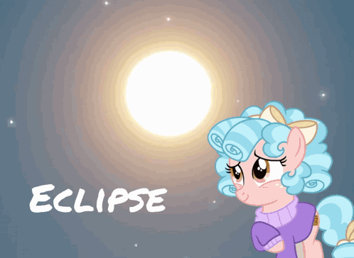 Cartoon Pony With Eclipse