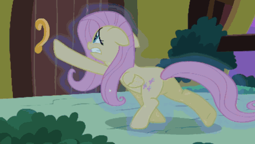Cartoon Pony With Question Mark
