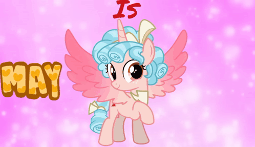 Cartoon Pony With Wings May Here GIF