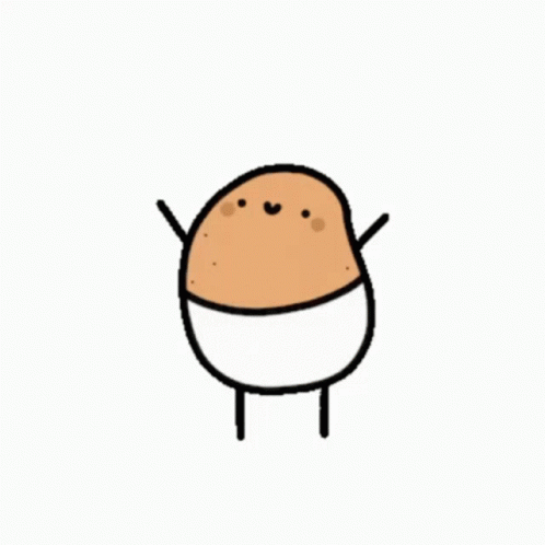 Cartoon Potato With Arms And Legs GIF