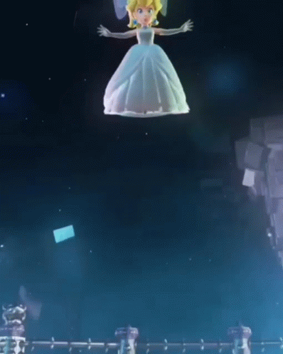 Cartoon Princess Flying