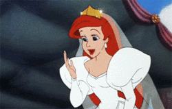 Cartoon Princess In White Dress GIF