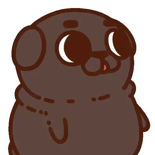 Cartoon Pug Dog with Tongue Out