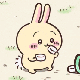 Cartoon Rabbit Eating Food GIF