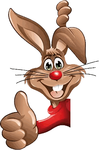 Cartoon Rabbit Giving Thumbs Up