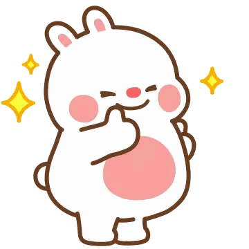 Cartoon Rabbit Giving Thumbs Up