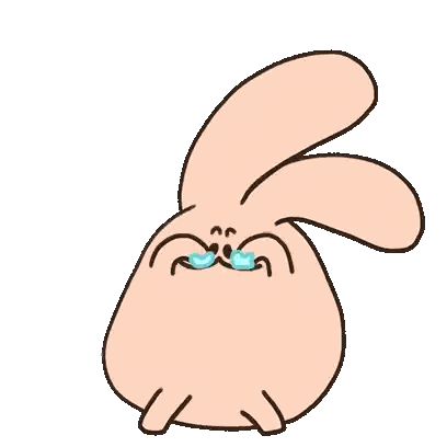 Cartoon Rabbit Holding Red Heart