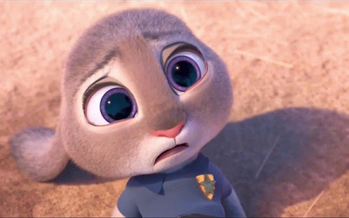 Cartoon Rabbit in Blue Shirt