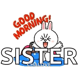 Cartoon Rabbit Saying Good Morning GIF