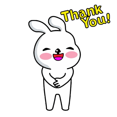 Cartoon Rabbit Saying Thank You