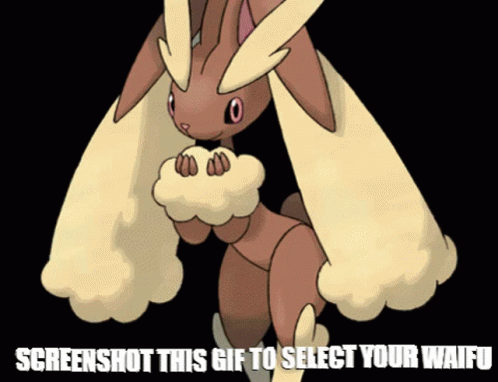 Cartoon Rabbit Screenshot This GIF to Select Your Waifu