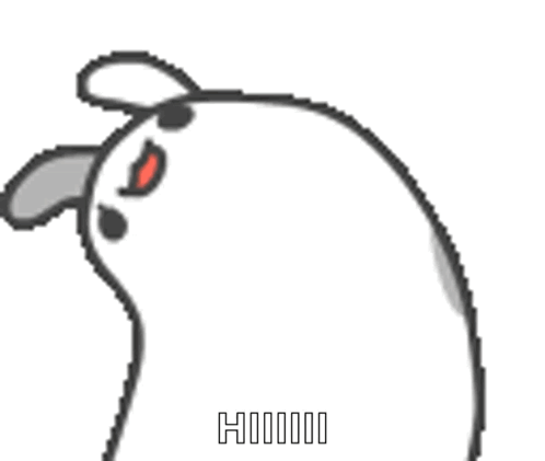 Cartoon Rabbit Sticking Out Red Tongue
