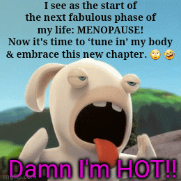 Cartoon Rabbit Sticking Tongue Out Damn I'm Hot