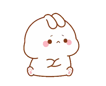 Cartoon Rabbit with Bow and X Chest