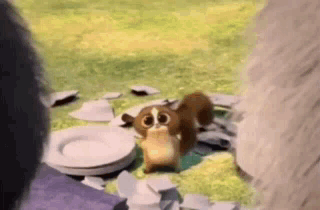 Cartoon Rabbit With Flower Thumbs Up GIF