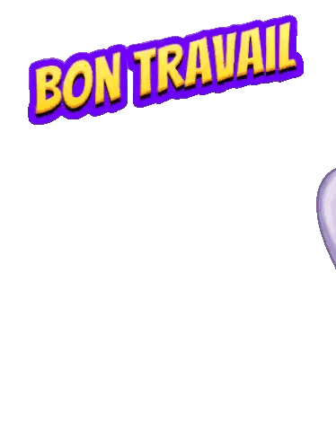 Cartoon Rabbit with Pink Bow Bon Travail