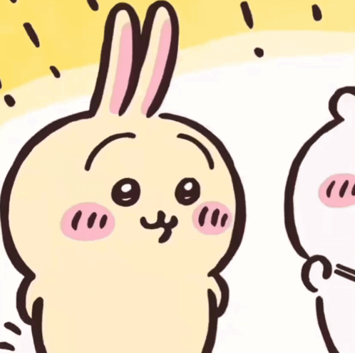 Cartoon Rabbit With Pink Nose